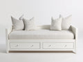 Canapé lit - Bois - 204x93x84 cm - Blanc - Style moderne minimaliste
