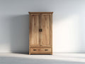 Armoire - Panneaux de bois - 88 x 50 x 185 cm - Chêne naturel-Noir - Style rustique